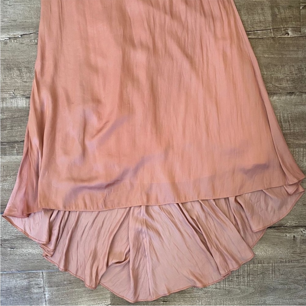 Lovers + Friends The Slip Dress Satin Maxi Nude 8 - Picture 8 of 8